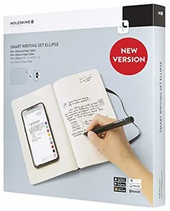 Moleskine Smart Writing Set Ellipse (łącznie z Pen+, papierowym tabletem i aplikacją nutową) czarny SWSA - Akcesoria car audio - miniaturka - grafika 2