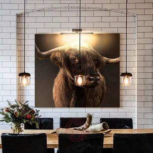 Vita Copenhagen Modna lampa wisząca Acorn, czerń i miedź - Lampy sufitowe - miniaturka - grafika 3