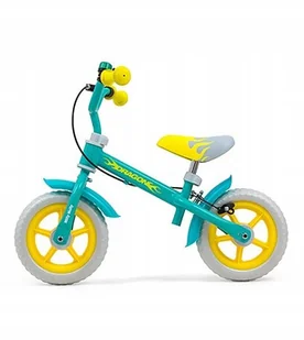 Milly Mally Rowerek biegowy Dragon z hamulcem Mint - Rowerki biegowe - miniaturka - grafika 5