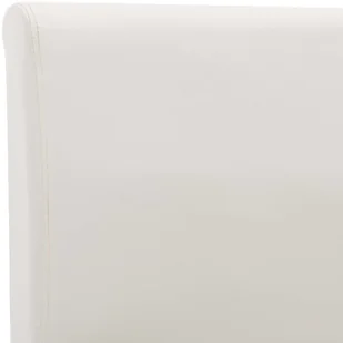 vidaXL Rama łóżka, biała, sztuczna skóra, 120 x 200 cm - Łóżka - miniaturka - grafika 11