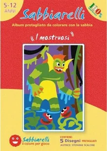 Sabbiarelli Sabbiarelli  -  Album do Kolorowania Magicznym Piaskiem, Potwory, 5l+ - Zabawki kreatywne - miniaturka - grafika 2