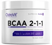 Witaminy i minerały dla sportowców - Ostrovit Supreme Pure BCAA 2-1-1 200 G - miniaturka - grafika 1