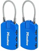 Kłódki - Master Lock 2 zamki szyfrowe z tabliczką na adres sortowane kolorystycznie, 4684eurtcol - miniaturka - grafika 1
