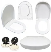 Deski sedesowe - Twarda Deska Wc Sedesowa Wolnoopadająca Wypinana - miniaturka - grafika 1