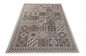 Dywany - DYWAN SZNURKOWY FLOORLUX 60x110cm KAFELKI SILVER/BLACK 20369 - miniaturka - grafika 1