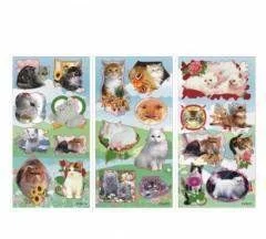 Starpak Naklejka Sticker Boo silver Koty - Przybory szkolne - miniaturka - grafika 3