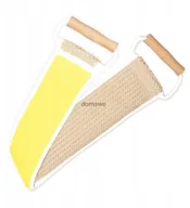 Rękawice i gąbki do kąpieli - PAS DO MYCIA PLECÓW CIAŁA Z SIZALU żółty - miniaturka - grafika 1