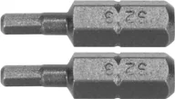 Wkręty - Yato BITY 1/4"X25 MM HEX H4 2 SZT YT-77921 YT-77921 - miniaturka - grafika 1