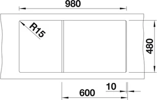 Blanco ZIA XL 6S KAWOWY 517567 - Zlewozmywaki - miniaturka - grafika 7