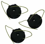 Akcesoria do elektronarzędzi - IKRA 73500600-3 zapasowe szpule (DA-F15) zestaw 3 szpulek żyłki do kosiarki - miniaturka - grafika 1