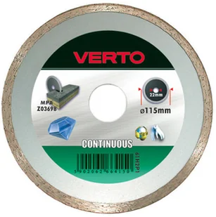 Verto Tarcza diamentowa 115mm, pełna, , 61H2P1 - Materiały ścierne - miniaturka - grafika 2