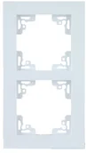 Inne - Unitec Ramka osłonowa 2-krotnie, Melbourne, serie702, Ultrabiały  42558 - miniaturka - grafika 1