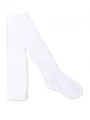 Rajstopy dziecięce - Yo Club Rajstopy dzeicięce białe bawełniane 52-56 - miniaturka - grafika 1