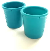 Kubki dla dzieci - Silikids Silikids Kubki Silikonowe Teal 2szt. - miniaturka - grafika 1