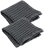 Dywaniki łazienkowe - Blomus Zestaw 2 ręczniczków BLOMUS Magnet Caro, grafitowy, 30x30 cm) - miniaturka - grafika 1