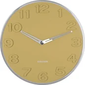 Zegary - Karlsson Zegar ścienny New Original 30 cm musztardowy KA5759YE - miniaturka - grafika 1