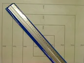 Linijki, ekierki - Nieprzypisany Linijka aluminiowa 50 cm S2 antypoślizgowa 30363) LENI002 - miniaturka - grafika 1