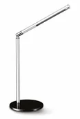 Lampy stojące - CEP Lampka na biurko CLED-100 srebrno / czarna (CLED-0100) - miniaturka - grafika 1