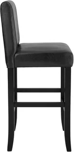 tectake 2 x Hoker stołek krzesło barowe - czarny 403510 - Taborety i hokery - miniaturka - grafika 4