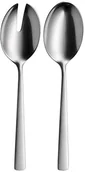 Zestawy sztućców - WMF sztućce do sałatek 2-częściowy Corvo widelec do sałatek łyżka do serwowania Cromargan nierdzewna stal szlachetna matowana niezwykle odporna na zadrapania 11.5821.6330 - miniaturka - grafika 1