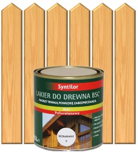 Lakier zewnętrzny do drewna BSC 0.25 l Bezbarwny SYNTILOR - Lakiery do drewna - miniaturka - grafika 3