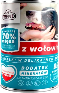 Frendi kawałki w delikatnym sosie z wołowiną 400g - Mokra karma dla kotów - miniaturka - grafika 2
