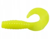 Przynęty - BERKLEY Twister Powerbait Powergrubs 5cm Yellow - miniaturka - grafika 1
