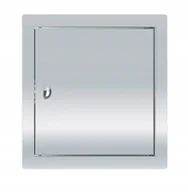 Akcesoria do wentylacji i klimatyzacji - Drzwiczki Rewizyjne Nierdzewne Zatrzask 25x25CM - miniaturka - grafika 1