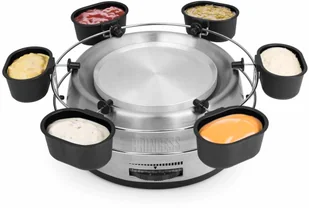 Princess Rodzinny zestaw do fondue, 800 w, stal nierdzewna, szary Princess - Zestawy do fondue - miniaturka - grafika 4
