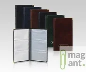 Wizytowniki - Biurfol Wizytownik na 48 wizytówek LUX WI-11 Zielony - miniaturka - grafika 1