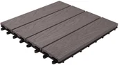 Podesty i deski tarasowe - DLH Podest kompozyt. struktura szary 30x30x2,1cm - miniaturka - grafika 1
