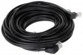 Kable - ABCVISION Patchcord RJ45/15-KK/B czarny kat.5e 15m RJ45/15-KK/B - miniaturka - grafika 1