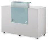 Inne meble biurowe - Beauty System Biurko do recepcji BD-3307 Białe BD-3307 BIAŁE - miniaturka - grafika 1