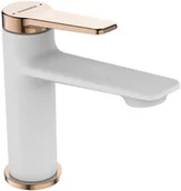 Baterie umywalkowe - Kuchinox ALANIS BQI_622D biała różowe złoto - miniaturka - grafika 1