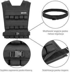HMS Kamizelka treningowa KTO30 z regulowanym obciążeniem 30 kg - - Obciążenia - miniaturka - grafika 7