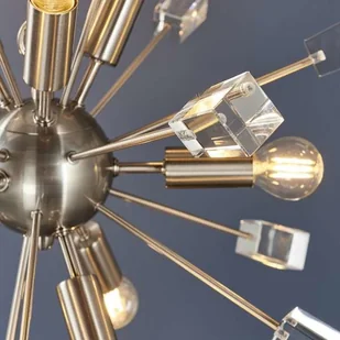 Endon Designerska LAMPA wisząca MIRO 81917 Endon metalowa OPRAWA gwiazda ZWIS explosion soleil srebrna przezroczysta 81917 - Lampy sufitowe - miniaturka - grafika 3