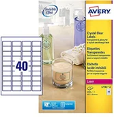 Dodatki do drukarek i skanerów - Avery kryształowo czysta etykiety do drukarek laserowych i trwała L7781-25 - miniaturka - grafika 1
