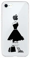 Etui i futerały do telefonów - Evetane Etui ochronne do iPhone 7/8/SE 2020, My Little Black Dress CD_87886 - miniaturka - grafika 1