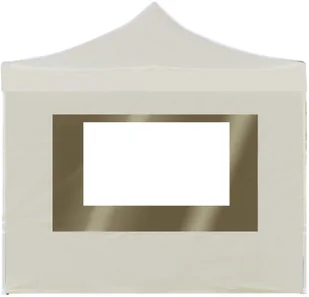 vidaXL Namiot imprezowy ze ściankami, aluminium, 2x2 m, kremowy - Altany ogrodowe - miniaturka - grafika 5