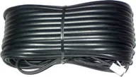 Kable miedziane - NoName Kabel telefoniczny prosty 20m Czarny TEL0033A-20 - miniaturka - grafika 1