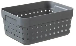Plast Team SOUL ORGANIZER KOSZYK 15,8 X 11,8 X 7,3 CM SZARY DELHAN 5023-77 - Pojemniki łazienkowe - miniaturka - grafika 2