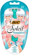 Maszynki do golenia i wkłady - BiC Miss Soleil Sensitive Aqua Maszynki 3szt - miniaturka - grafika 1