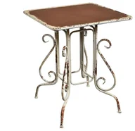 Stoły - Belldeco Stół, brązowy, 64,5x64,2x78,5 cm - miniaturka - grafika 1