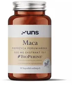 Witaminy i minerały dla sportowców - UNS Maca Pieprzyca Peruwiańska 500mg Ekstrakt 15:1 90vegcaps - miniaturka - grafika 1