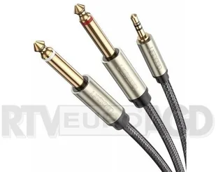 UGREEN Ugreen Premium kabel rozdzielający TS Mono Y-Audio Y audio 3.5 mm 1/8" TRS na 6.35mm 1/4", dla iPhone, iPod, CD Player, głośników multimedialnych und domowych wież stereo 2 m czarny 10615 - Kable UGREEN Ugreen Premium kabel rozdzielający TS Mono Y-Audio Y audio 3.5 mm 1/8" TRS na 6.35mm 1/4", dla iPhone, iPod, CD Player, głośników multimedialnych und domowych wież stereo 2 m czarny 10615 - Kable - miniaturka - grafika 2