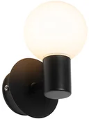 Lampy ogrodowe - QAZQA Nowoczesna lampa ścienna czarna IP44 - Cederic Up - miniaturka - grafika 1