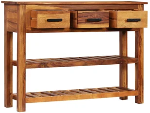 vidaXL vidaXL Szafka z 3 szufladami, 110 x 30 x 80 cm, lite drewno sheesham - Szafki do salonu - miniaturka - grafika 3
