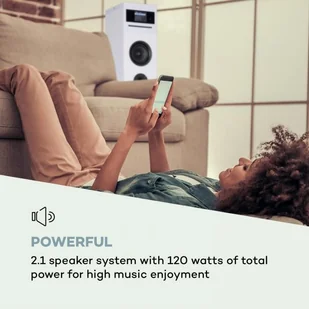 Auna Karaboom 100 Wifi Biały (CS11-Karaboom100Wifi) - Głośniki i kolumny - miniaturka - grafika 2