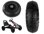 Jeździki dla dzieci - Koło do Gokarta A15 Czarne - miniaturka - grafika 1