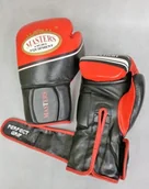 Rękawice bokserskie - Masters FIGHT EQUIPMENT Rękawice bokserskie, RBT-LF czarno-czerwone, 20 oz - miniaturka - grafika 1